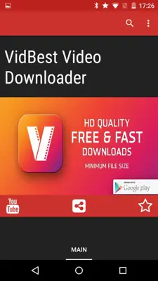 VidBest Video Downloader android App screenshot 0